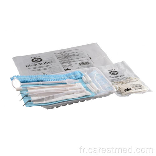 Kits d&#39;instruments dentaires en plastique jetables approuvés par la FDA et la CE